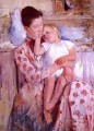Emmie y su hijo madres hijos Mary Cassatt